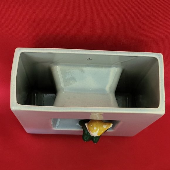 VTG 3D Pixie Elf Wall Pocket Planter Vase Open Square - Picture 13 of 13